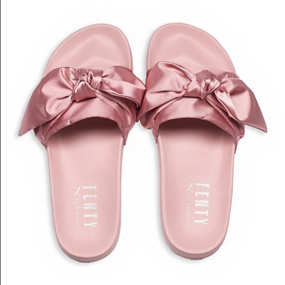 Puma x Fenty Pink Bow Slides